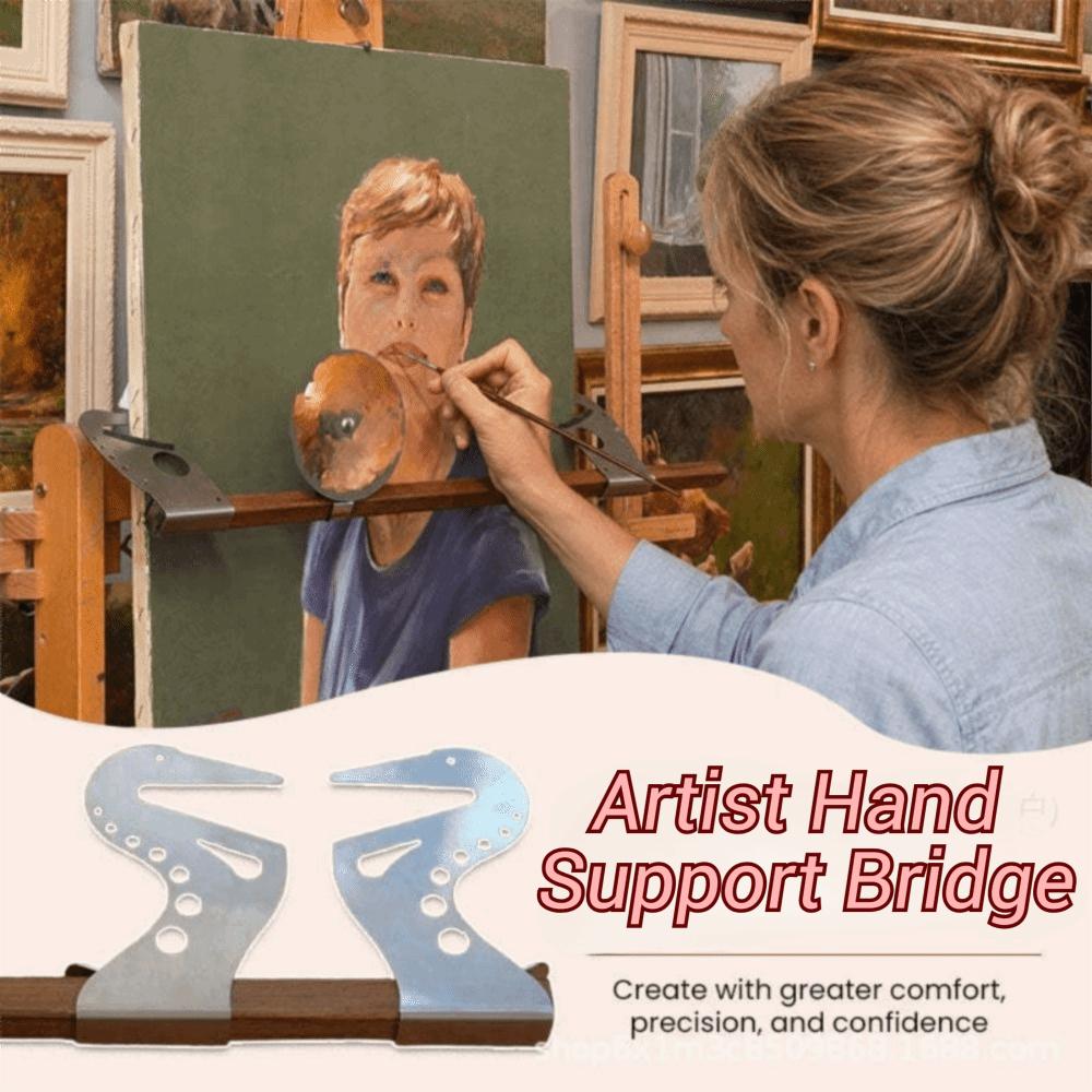 Puente de Soporte de Mano para Artista de Madera Altura Ángulo Ajustables Soporte para Pintor Dibujo para Mano y Muñeca