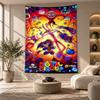 Decorative Tapestry,The Amazing Digital Circus Printed Wall Art, Lightweight Wall Hanging For Bedroom Background
