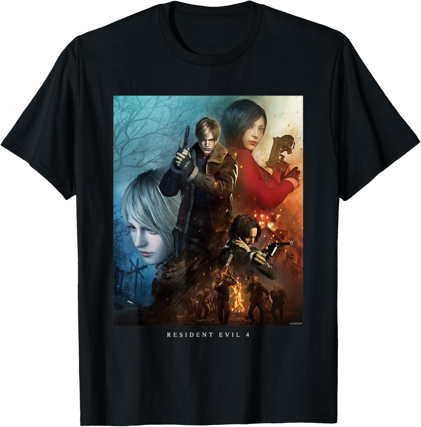 

2026 NewResident Evil 4 Gold Edition T-Shirt Unisex High Quality Oversized Soft T Shirt Cotton Short Sleeve for Men Women Tee... S разноцветный