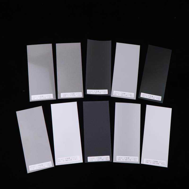 10 stk/sett Diffusjons-/Refleksjonsfilm Drakt LED-lys Diffusjonsfilm Boksbelysning Bakgrunnslys Homogeniserende Film PET Lyslederplate