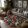 Floral Doormat Indoor Outdoor Rug Washable Welcome Mat Home Decor Entrance Floor Carpet Spring Blossom Pattern Area Rug Gift Ide