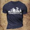 Tricou Vintage pentru bărbați Yellowstone Tricou cu imprimeu grafic Top la modă de vară Tricou cu decolteu Pulover Harajuku Îmbrăcăminte supradimensionată pentru bărbați