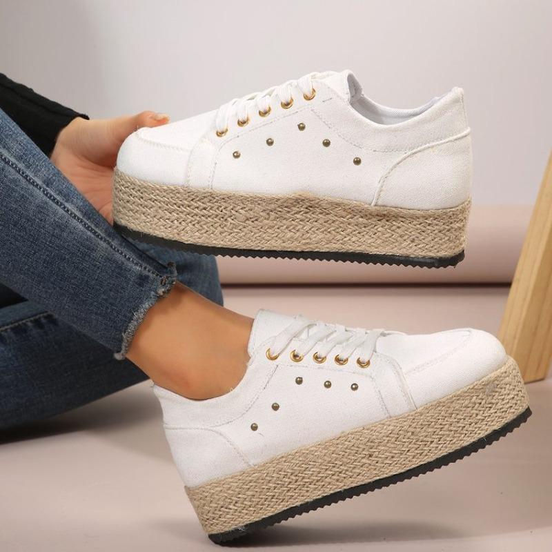 Large size platform casual single shoes women's spring leopard print heightening board shoes casual shoes