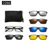 22XX Magnetic Clip-on Polarized Sunglasses for UV Protection and Driving
