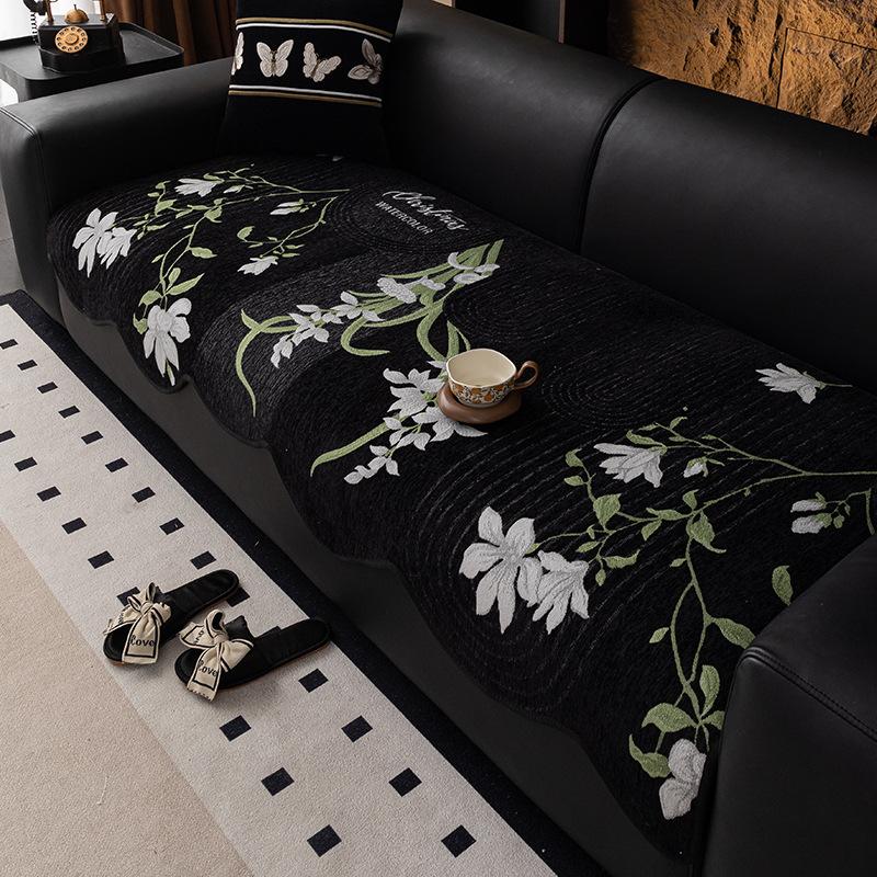 New Combination Sofa Cushion, Universal In All Seasons, Irregular One-Piece Straight-Row Special-Shaped Sofa Cover