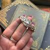 Handmade Sterling Spoon Bangle Floral Pattern Opening Bangle Boho Style Handle Cuff Jewelry Accessories