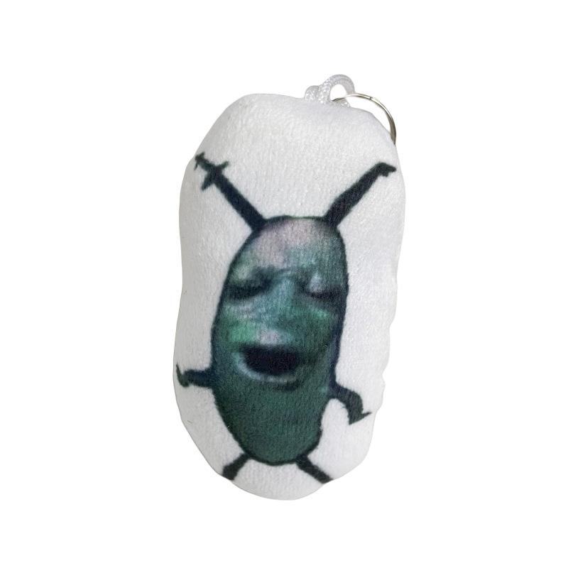 Cursed Plankton Meme Plush Squeak Pendant Bag Keychain Funny Bag Charm Voice Pendant Doll Model Ornament Gifts Toys
