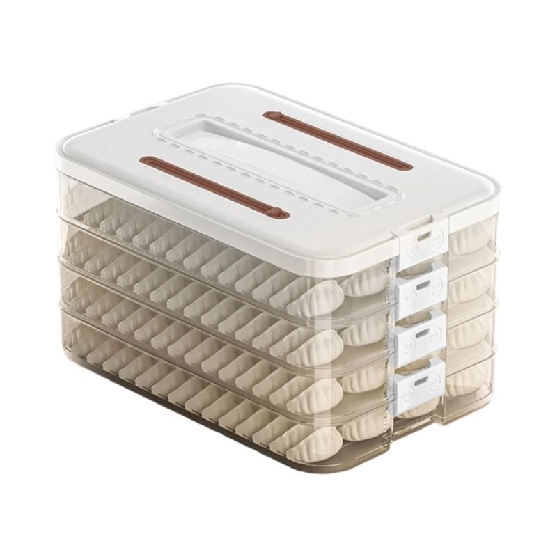 Clear Refrigerator Organizers Container With Secure Locking Lid Food Safe PP Materials For Iced Meals