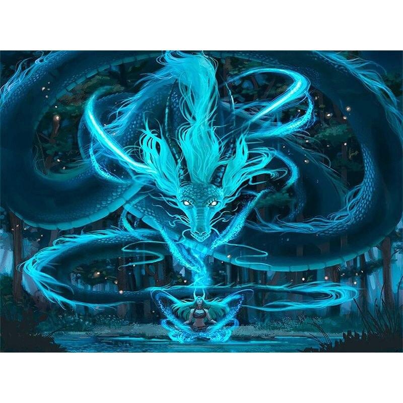5d Diy Full Round Diamond Painting Embroidery Mosaic Aurora Polaris Landscape Home Decoration Gift Handicraf