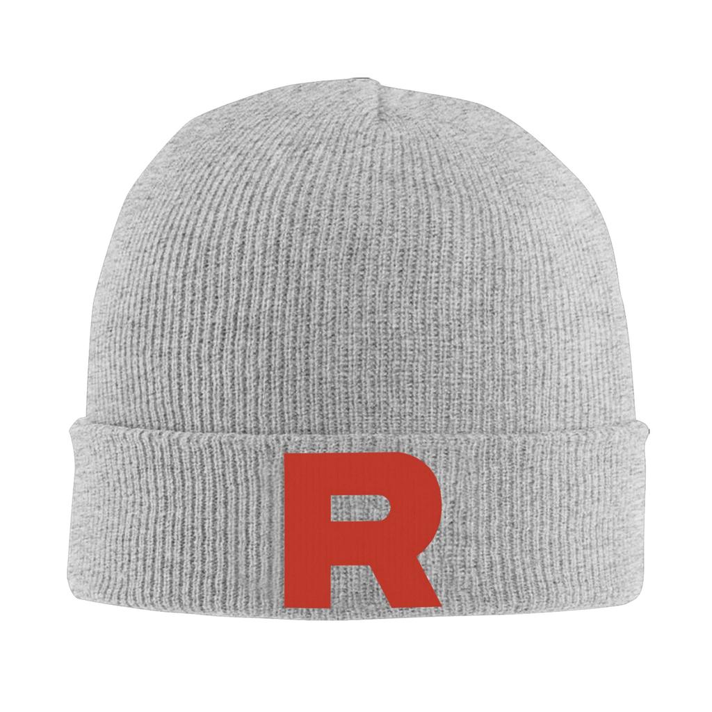 Team Rocket Pokemon Knit Hat Beanie Winter Hat Warm Unisex Hiphop Cap for Unisex Women Gift