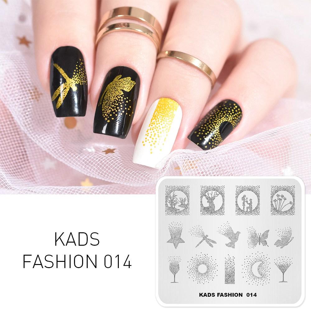 kads Nail Stamping Plates Nail Art Printer Template Stamp Nails Accessories Manicure Design Nail Art Tools Manicure Stamp