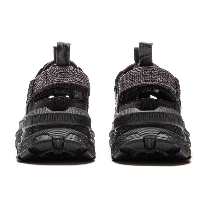 New LiNing CF Tracing, Xunchuan Shock Absorbers Slip Resistant Abrasion Resistant Low Top Hiking Shoes Unisex Black Gray AHLV001-4