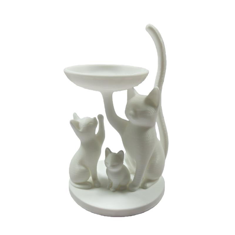 

Черная кошка, поднос для украшений, настольный поднос для хранения украшений, декоративные предметы для украшения и хранения на рабочем столе дома, хранение косметики белый