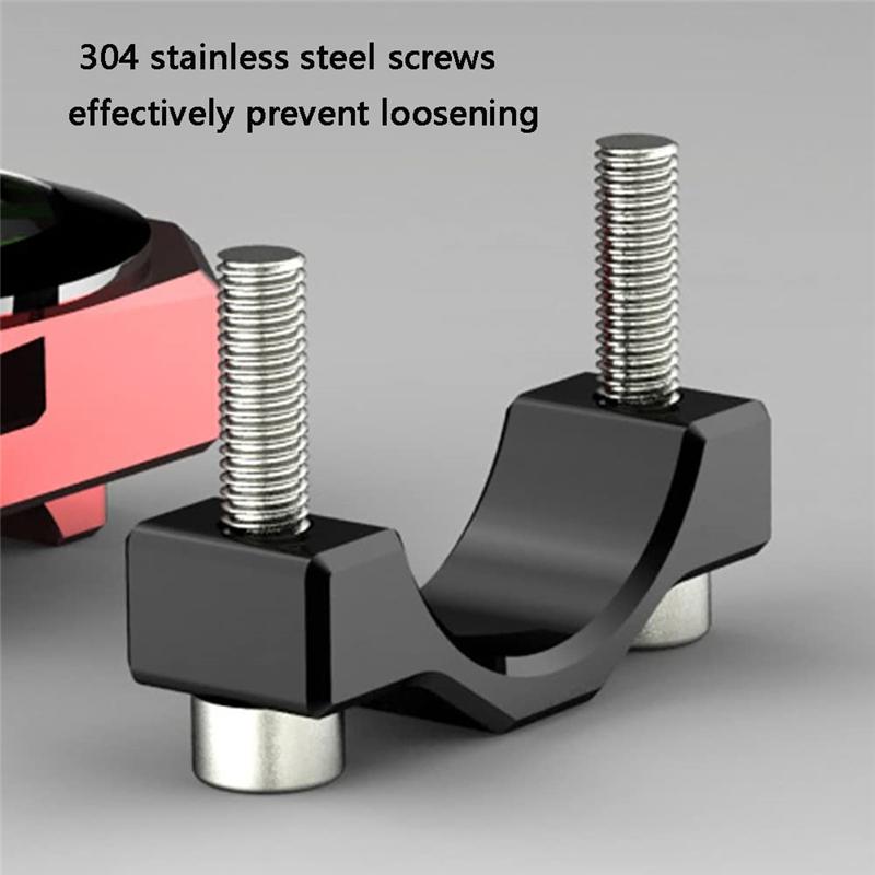 1Pcs Universal Aluminum Alloy Motorcycle Luminous Handlebar Mount Clock Watch Thermometer