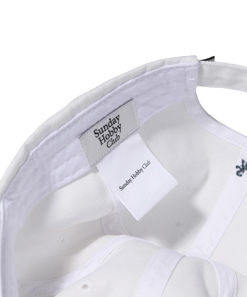 SUNDAY HOBBY CLUB Square Logo Curved Cap - White