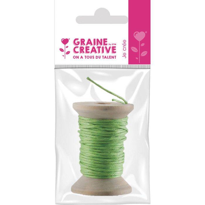 Green Waxed Cotton Cord 5m