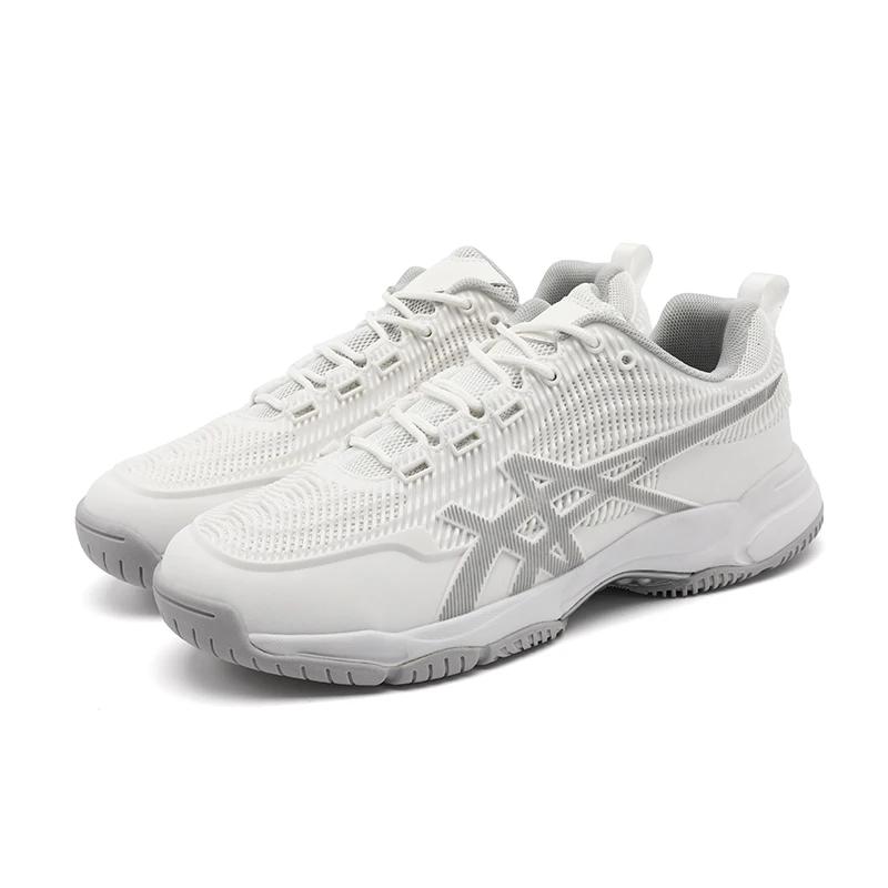 Fashion Badminton Shoes for Men and Women Luxury Design Field Training Mesh Breathable Flat Tennis Shoes Luxury Deisgn Mens Sneakers