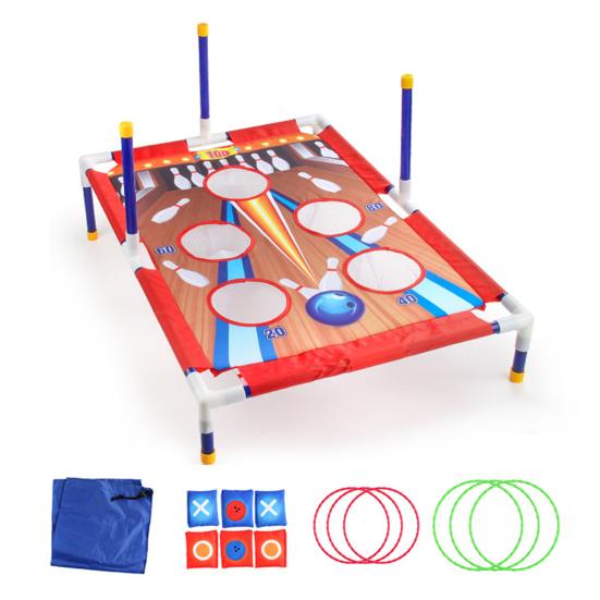 Zestaw do gry w rzut woreczkami do 6 otworów z woreczkami do