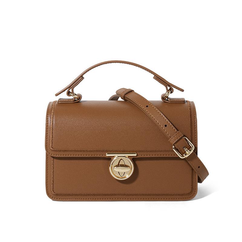 

Genuine Leather Women s Bag Light Luxury, Niche Hand-held Shoulder Bag High-end Crossbody Bag One Size