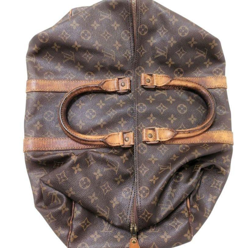 Louis Vuitton Monogram Keepall 45 Boston Bag Brown Travel Bag Authenticated from Japan
