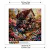 New Arrival 5D DIY Full Circle Diamond Painting "Castle Garden" Embroidery Cross Stitch Home Decor Gift
