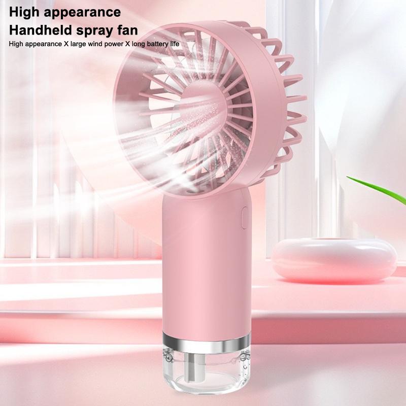 Humidifying Water Replenishing Handheld Spray Fan Fast Charging Convenient Desktop Usb Charging Mini Handheld Fan
