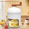 Practical Snow Cone Maker Refreshing Ice Drink Maker Manual Snow Cone Machine with Delicate Ice Molds