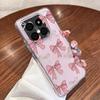 Pink Bowknots Floral Pattern Case For Xiaomi Redmi Note 15 Pro 4G Funda Redmi Note 14 13 Pro 5G Clear TPU Silicone Soft Cover