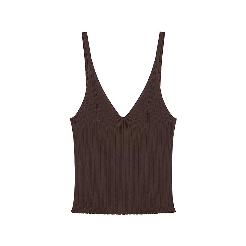 JNBY Women's Slim-Fit Sleeveless V-Neck Knit Top