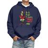 Men's Print Hooded Sweatshirt Long-Sleeve Casual Pullover Hoodie Hooded Sweatshirt