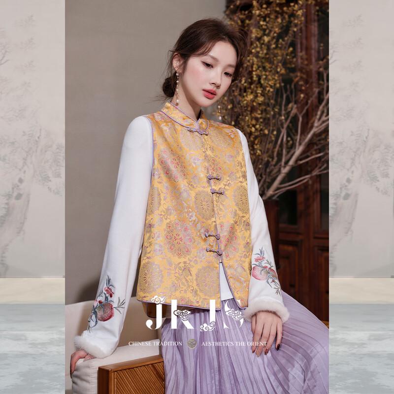 JK&JS Amber Spring New Chinese Style Vest M
