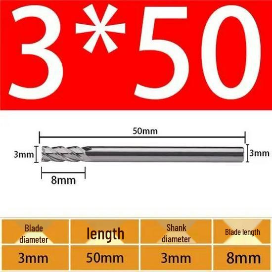 65° Metal Ceramic Flat-Bottom End Mill/Ball Nose End Mill/High-Gloss Mirror Face Mill