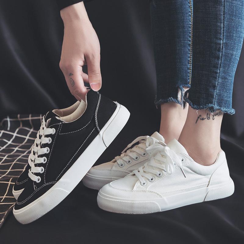 Board shoes spring new Korean version white shoes trend breathable men's shoes versatile casual canvas board shoes cloth shoes white tide shoes