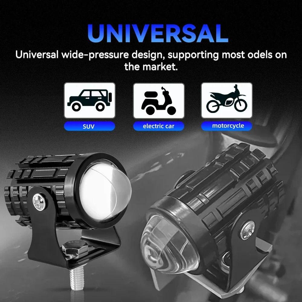 2Pcs Fisheye Lens Auxiliary Spotlight Lamp LED Headlight Projector  Truck Auxiliary Lights