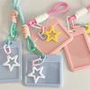 Star Photocard Holders Lovely Card Cover Anti-lost Keychain Photocard Case Sweet Photo Sleeve Credit Card Protector