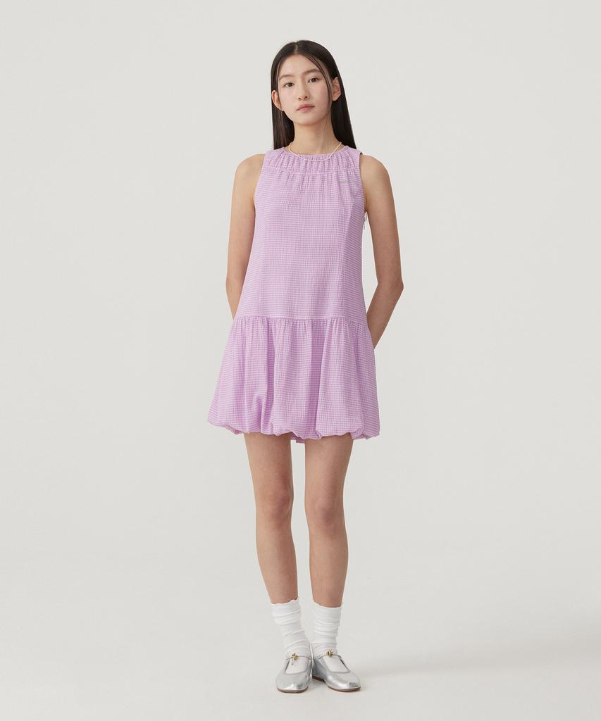 Covernat Woman Balloon Sleeveless Dress Light Purple