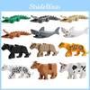 Mini Leopard Crocodile And Shark Animal Building Blocks Set 12 Pieces Of Educational Plastic Toys For Kids