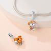 925 Silver DIY Jewelry Accessories Bracelet Autumn Thanksgiving Maple Leaf Owl Charm Beads 2026