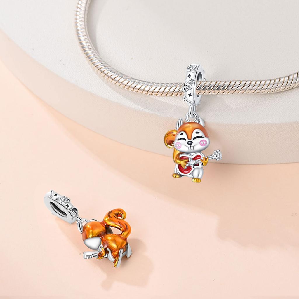 925 Silver DIY Jewelry Accessories Bracelet Autumn Thanksgiving Maple Leaf Owl Charm Beads 2026
