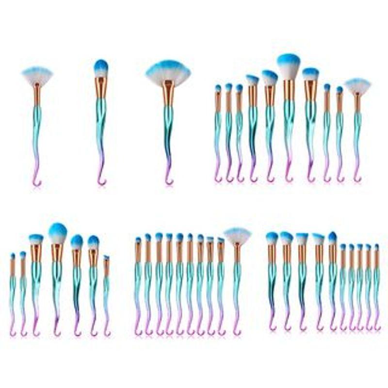 Stroke of Beauty - Set of 1 / 7 /10: Makeup Brush with Holographic Hook Handle