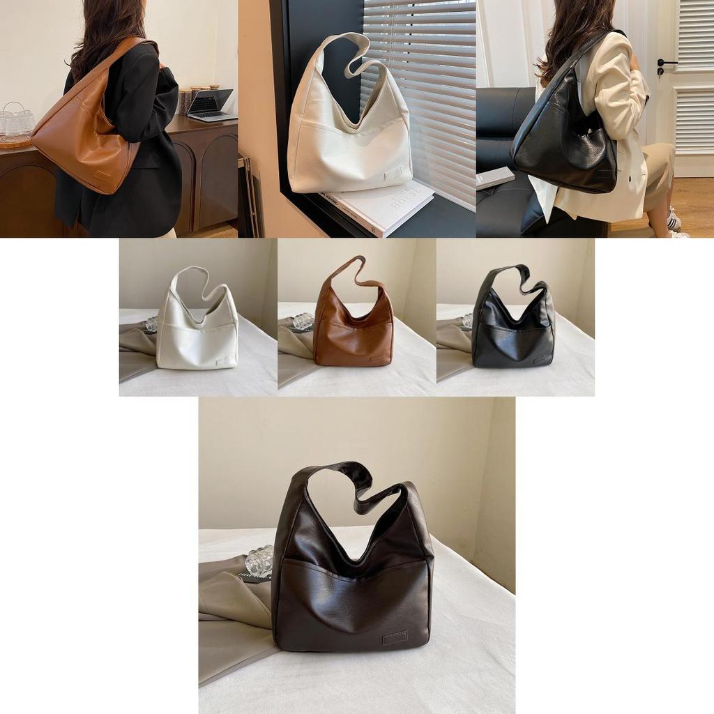 Chic Vintage Inspired Single Shoulder Tote Bag For Women Stylish Pu Fabric Design