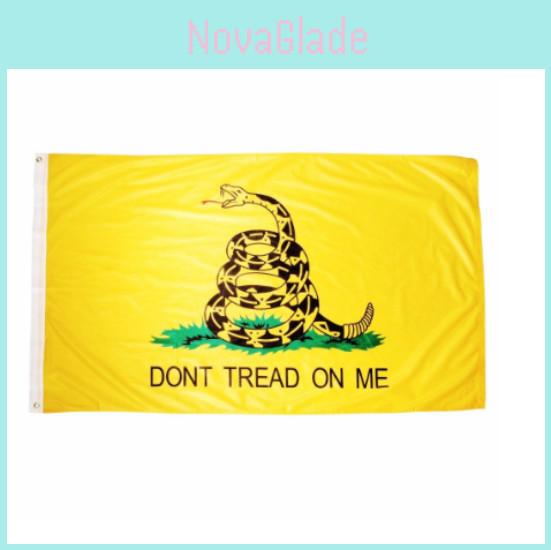 Dont Tread On Me Snake Flag Polyester Material Gadsden Flag For Independence Day Celebrations