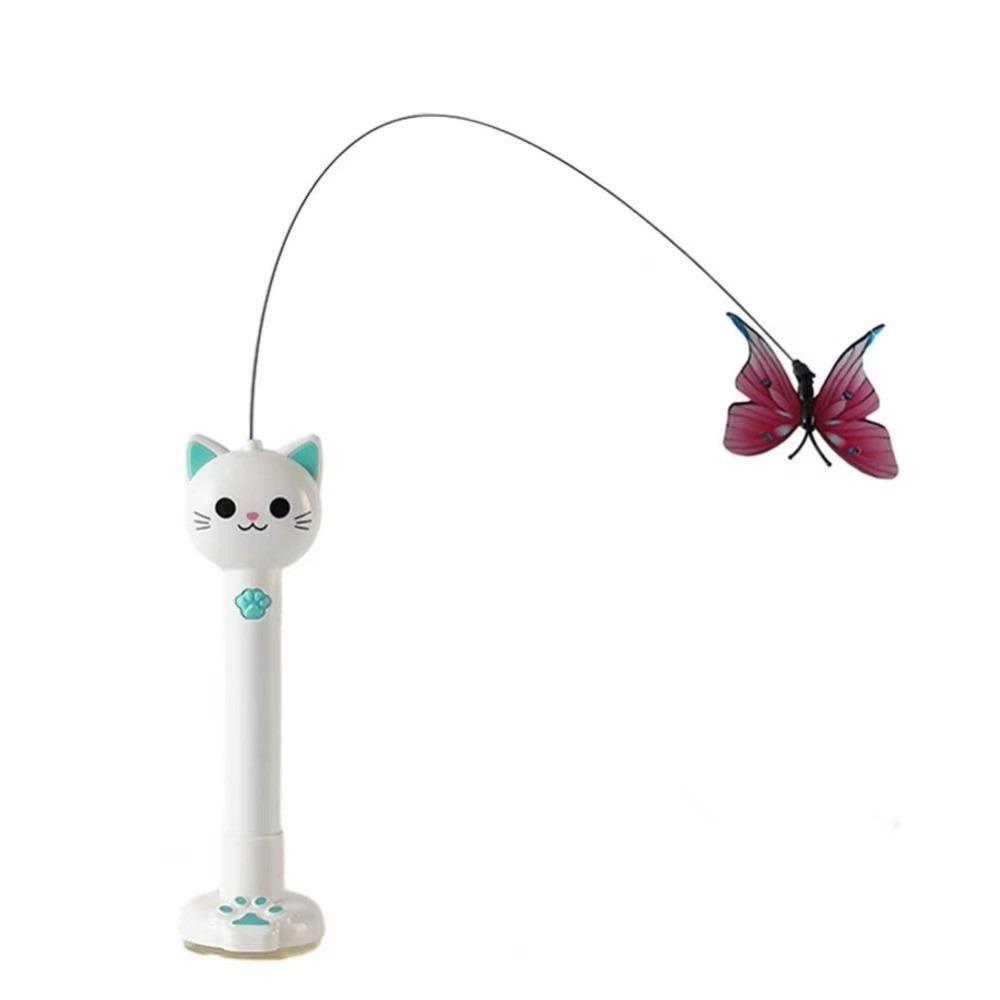 Rotating Automatic Cat Teaser Electric Butterfly Cat Toy  Interactive Fun