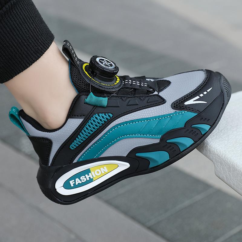 Children's sports shoes 2025 new school shoes waterproof boys' shoes lightweight soft sole middle and older children's training running shoes