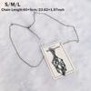 Silver Color Crystal Holder Cage Necklace Interchangeable Chain Necklaces  Party