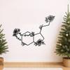 Metal Wall Art Adrenaline Molecule Boho Style Modern Wrought Iron Decor for Living Room
