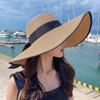 Women's Foldable Extra-Large Brim Straw Sun Hat