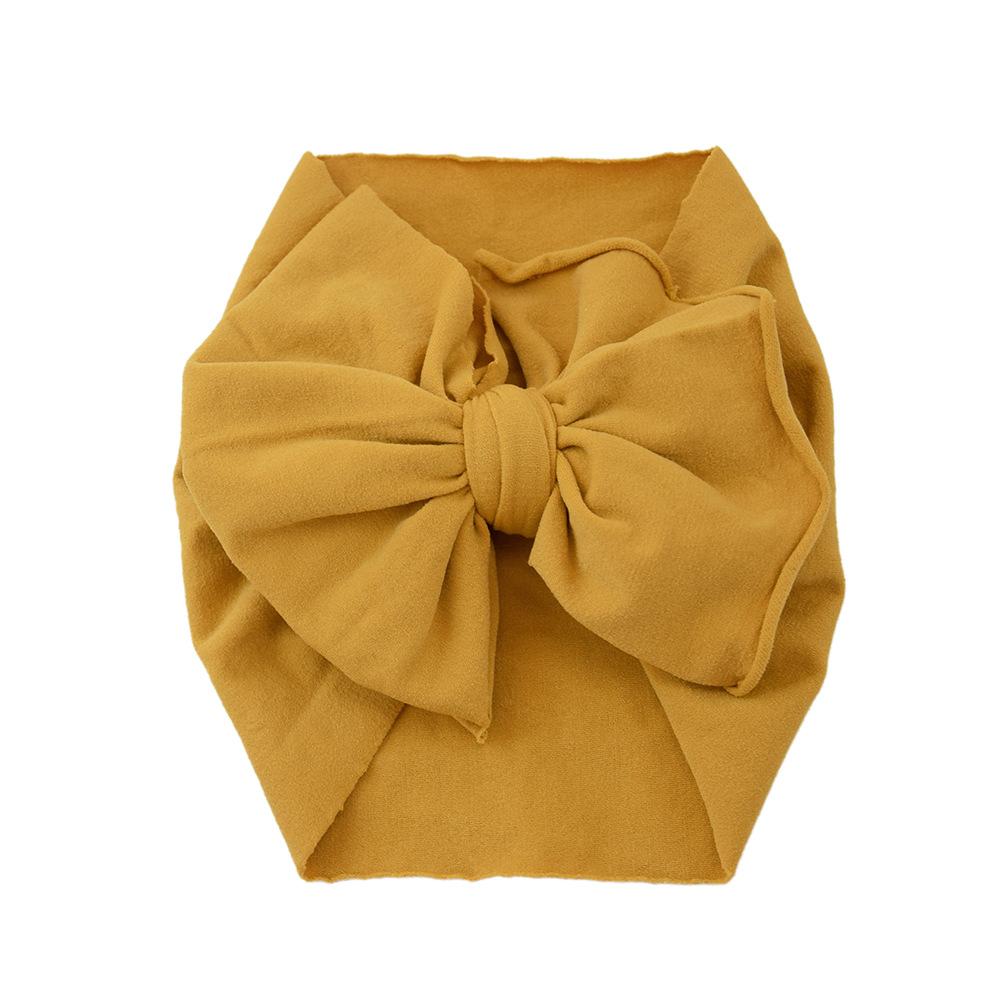 Baby Hair Accessories Nylon Big Bow Children'S Headband Super Soft Wide Headband Baby Stockings Headband