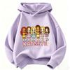 Kinder KATSEYE Cartoonfigur Kapuzenpullover Mädchen Langarm Kapuzenpullover Gruppe Grafik Pullover Kinder Freizeit Streetwear Oberteile