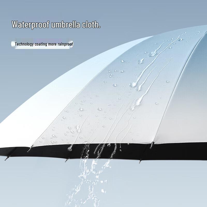 MAYDU 16-Rib Gradient Windproof Sun Rain Umbrella M1612